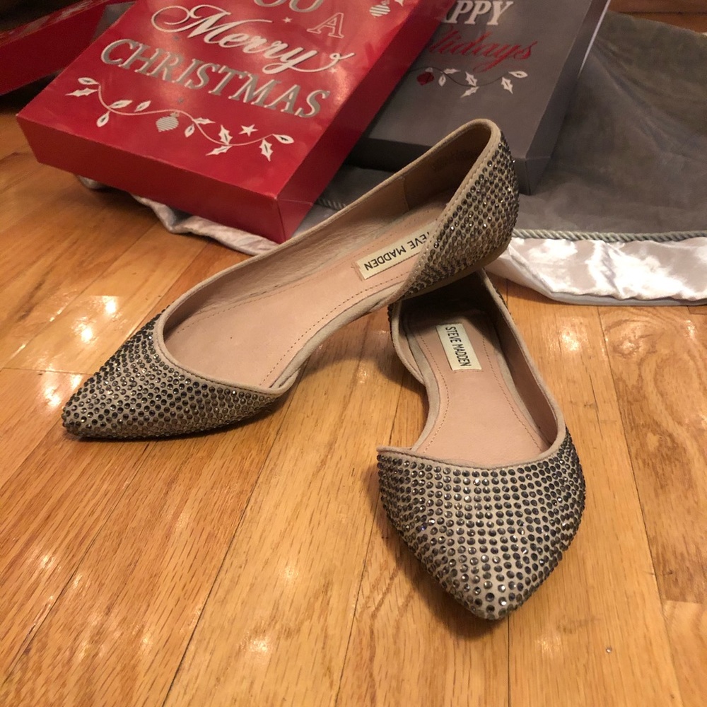 Steve Madden Rhinestone Flats